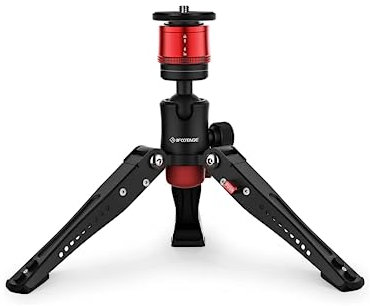 IFOOTAGE Cobra 3 Base Small Tripod, Aluminum Table Top Mini Tripod with 3/8 and 1/4 Quick Release Plate, Payload 17.6lbs for Telescope, DSLR Camera, Video Camcorder, Mobile Phone
