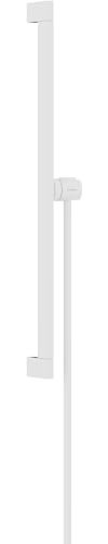 hansgrohe Brausestange Unica E Puro, Duschstange 65cm mit Brauseschlauch Isiflex 160cm und Easy Slide Duschkopfalterung, Mattweiß