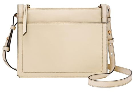 Fossil Damentasche Taryn weisse Crossbodytasche aus Leder, L: 24,1 cm, B: 5,7 cm, H: 18,4 cm, ZB1894105