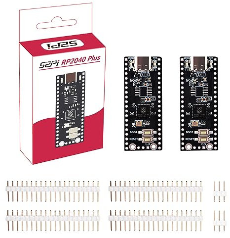 GeeekPi RP2040 Plus Development Board for Raspberry Pi Pico (2Pack-4MB)