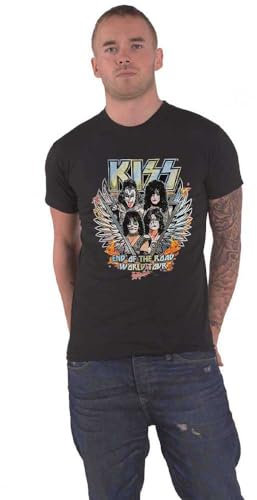 KISS T Shirt End of The Road Wings Nue offiziell Herren Schwarz XXL