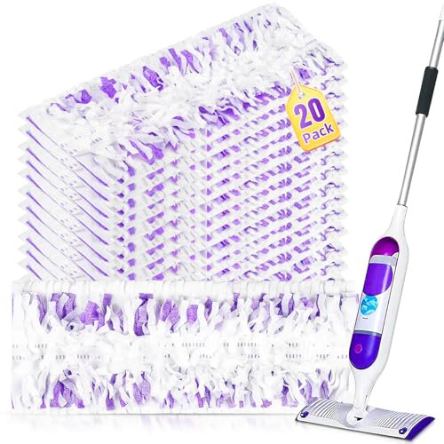 20 Pack Disposable Mopping Pad Refills for Swiffer PowerMop Multi-Surface Mop Kit, Multi-Surface Mop Pad Refill for Swiffer Power Mop for Cleaning Floors