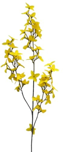 Floratexx Kunstblume Forsythie 75cm in GELB. Goldglöckchen Osterblume Osterzweig Deko Blumen Künstliche Pflanzen