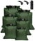 MOXTOYU Dry Bags Waterproof Set 6 Pack, Lightweight Large Capacity Dry Bags Waterproof Set in 8L 5L 3.5L 3L 2.5L 1.5L Organizer Storage Bags for Camping Outdoor Hiking Fishing Cycling Dry Sack（Green）