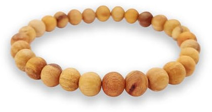 LAMARE Palo Santo, handgefertigte Armbänder aus Naturholz aus Palo Santo – elegant mit beruhigenden Eigenschaften – modernes und diskretes Design, 6 mm, Holz
