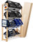 MANUMA® Das Original Getränkekistenregal Holz - Besonders Stabil und Platzsparend - Getränkeregal - Getränkekistenregal 8 Kisten - Kistenregal - Lagerregal für Getränke - Bierkisten Regal