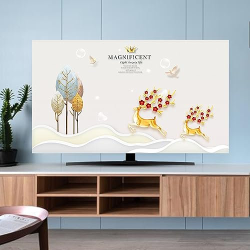 Monitor-staubschutzhülle, 32–80 Zoll, Antistatisch, Staubdicht, Schutzhülle Für LCD/led/hd-Panel, Computerhülle, Kompatibel Mit 32–80 Zoll Pc, Desktop Und Fernseher(Size:49-52IN(118X70CM),Color:B)