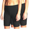 2er Pack Damen Unterrock Kurze Unterhose Unterkleid Radlerhose Underskirt Boxershorts Baumwolle (2er Pack/Schwarz, XL)