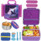 UHAPEER Boîtes Bento Enfant, 1313ML Lunch Box avec bol thermique, Boite Repas Box avec couverts, boîte à casse-croûte, boîte à sauce et sac et 2 Compartiments, pour la maternelle, l'école