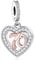 13 18 21 30 40 50 60 70 80 Birthday Age Anniversary Rose Gold Love Heart Charm Bead Pendant 925 Sterling Silver Compatible With Pandora Charm Moments Bracelet (70th Birthday Charm)