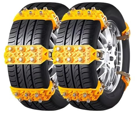 Auto-Schneeketten für Volksw𝐚gen ID.Buzz 2022-,Schneereifen Ketten,Rutschfeste, verstellbare ReifenkettenNotfalllösung Traktionsketten 10-teiliges