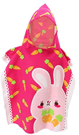 PRETYZOOM Capa de Albornoz Infantil Albornoz de Bebe Bata de baño para niños Toalla de Bebe Toalla Piscina niño niño Piscina de Playa s de baño para niños Fibra extrafina