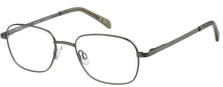 HERO Quadratisch Titan Brillen in Gun für Herren, Brille mit Sehstärke, optional mit Sonnenbrillen tönung oder Blaulichtfilter (Modell HRO-4334-C1)