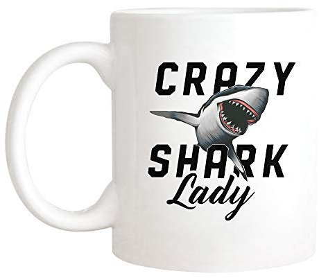 Coffee Mug Shark Shark Fan Shark Lover Diving Shark Work Mug Funny Personalised Mug Premium Ceramic Cup for Office Men Women Birthday 330ML