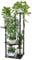 Bamworld Porta Piante da Interno ed Esterno a 4 Ripiani Nero– Fioriera in Legno e Metallo, Scaffale Moderno Salvaspazio per Vasi e Piante, Porta Vasi Decorativo per Giardino, Balcone, Soggiorno