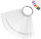 100 Pcs Plastic Nail Swatches, Nail Swatch Sticks, Salon Practice Nail Colour Display Tips(Round Shape)