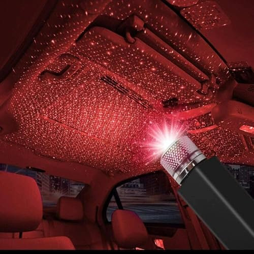 Red Light Mini Led Projection Lamp Star Night, USB Car Roof Star Projector Night Light, Mini Led Projection Lamp Home Tool Wall Lights