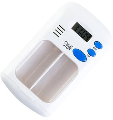 CALLARON 1Stück Medizinbox mit Alarmfunktion Organizer für Unterwegs Luftdicht Feuchtigkeits und Staubdicht aus Lebensmittelechtem für Sichere