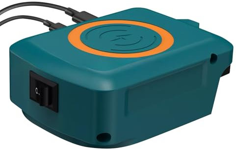 Battery Adapter Wireless Charger Adapter Replacement for Makita 18v Lithium-ion Battery