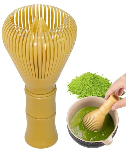 Anei Frusta per matcha – Frusta per matcha in resina lavabile in lavastoviglie, spazzola da tè giapponese tradizionale, realizzata a mano e resistente per una cerimonia del tè schiumoso
