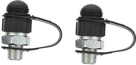 Luxshiny Raccordo Idraulico in Acciaio 3/8 Set 2 Pezzi Connettore e Adattatore per Olio Acciaio Adatto a Impianti Ad Alta Pressione Installazione Facile