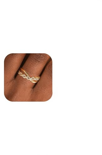 HEEYA Ring Silber 925 Gold Ringe für Frauen Hypoallergen Ringe mit 5A Zirkonia Offen Verstellbare Ring Daumenringe Finger Unisex Schmuck mit Geschenkbox