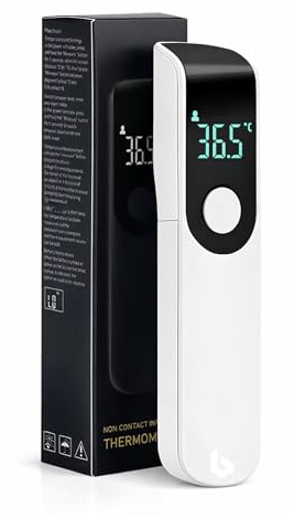 Boulton Forehead Thermometer for Adults Kids – No-Touch Forehead Thermometer Infrared Digital LCD Display - Digital Baby Thermometers Body - Temperature Thermometers Room Surface and Body Mode