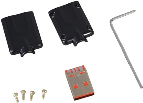 Tsophreniq USB Male Metal Shell Cable Maintenance Gold Plated Plug Cable Making Power Application Breadboard Accessories Connector