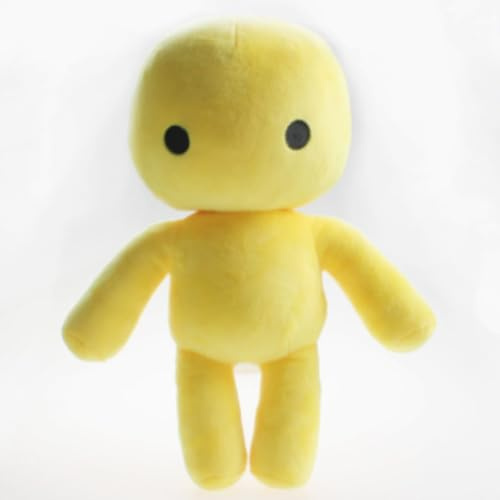 Tikwisdom 30 cm Wobbly Life Plush, Game Character Yellow Man and Octopus Filled Figure Throw Pillow for Home Décor