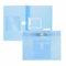 PP-Hängehefter A4, U-Clip + Doppelheftzunge, blau transluzent