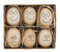 260973 Ostereier Funny, 6cm 6er Set Echtei, Grimassen Osterbehang, lustige Eier