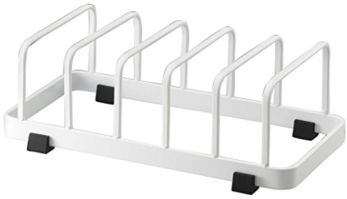 YAMAZAKI 7137 TOWER Dish Stand, white, Steel, 22 x 11 x 7 cm