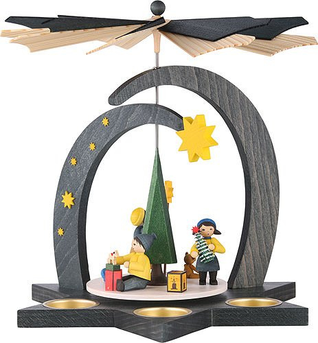 1-stöckige Pyramide Winterkinder - 27cm