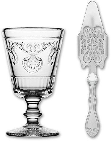1x La Rochere Absinth Glas Versailles 200ml + 1x Absinth Löffel Antique