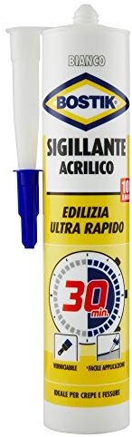 Bostik Sigillante Edilizia Universale Acrilico 30 minuti Bianco 300ml