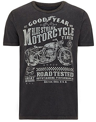 Goodyear Shelburne Männer T-Shirt schwarz Biker, Rockabilly, Rockwear, Streetwear