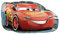 Amscan 3537001 - Super Shape Folienballon Lightning McQueen Cars, 76 x 43 cm, Heliumballon
