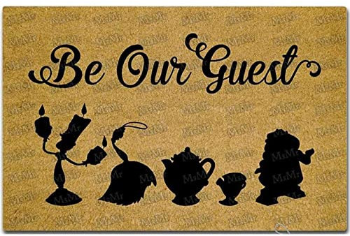 MsMr Fußmatte „Be Our Guest“, Gummimatte, Vliesstoff, 39,9 x 59,9 cm