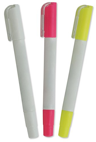 TimeTEX Gel-Kreide-Set - 3-teilig im Etui - weiß - rosa - gelb - abwischbar - 62439