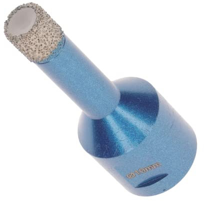 PRODIAMANT Diamant Bohrer Fliese 10 mm x M14 trockenbohren von Fliese, Feinsteinzeug, Keramik, Naturstein mit Winkelschleifer Markenqualität