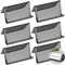 SourceTon Lot de 6 porte-cartes de visite en maille métallique pour le bureau