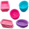 CKANDAY 20 Pcs Silicone Soap Moulds, 100% DIY Handmade Soft Soap Making Supplies Cupcake Muffin Baking Pan Candy Molds for DIY Homemade Craft, Food Grade - Square Round Oval Shaped