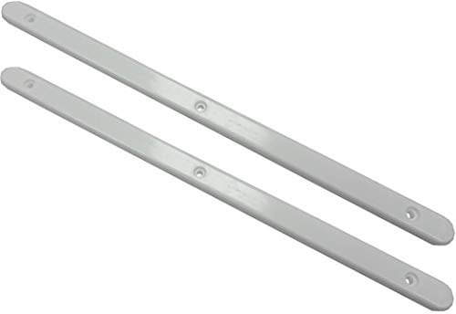 Merriway BH07113 Drawer Slides 310mm (12.5 Inch) x 16mm x 6mm, White Plastic, Pack of 10 Schubladenschienen, 310 mm x 16 mm x 6 mm, Kunststoff, Weiß, 10 Stück