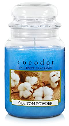 COCODOR Kerzen im Glas/Baumwollpulver/Brenndauer 120-150 Stunden/Wohnaccessoires & Deko, Aromatherapie, Duftkerze im Glas, Raumduft