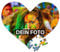 Foto-Puzzle 24-2000 Teile/inkl. Verpackung/mit eigenem Bild Bedrucken Lassen - Herzpuzzle 63 Teile, Metalldose