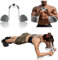 DRZHEAM Plank Trainer mit Timing, multifunktionale Bauchmuskeltraining Gerät, Push-up Fitness Board Plank Unterstützung für Home Gym Hilfsmittel (Schwarz)