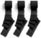 CHUQING 38mm x 6m Geschenkband Schleifenband, 3 Rollen,Schwarz,Chiffon,Festival Bänder für Geschenkverpackung,Hochzeit,Blumenstrauß