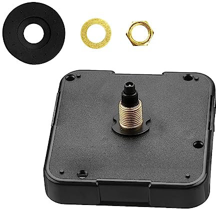 Jagowa Silent Clock Mechanism Quartz Clock Movement Replacement Wall Clock Motor Movement Replacement DIY Repair Accessories, 18mm
