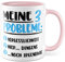 Witz Tasse mit Spruch lustig - Meine 3 Probleme: 1.Vergesslichkeit Geschenkidee Gedächtnis Arbeitsplatz Kaffeetasse Büro Geschenk für Frauen Männer Kaffeebecher Humor Becher (Weiß & Rosa)