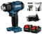 Heat Gun Cordless, Max 520°C Portable Heat Gun Cordless Handheld Hot Air with 2 Nozzles, 2 Batteries Heavy Duty Hot Air Gun Kit for Crafts, Stripping Paint, Shrinking Tube
